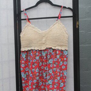 No bondaries crochet tank top size L (11-13) Juniors